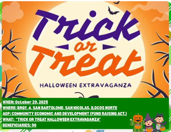 TRICK OR TREAT HALLOWEEN EXTRAVAGANZA